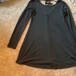 Forest green long sleeve dress